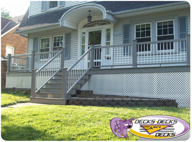 Add charm and texture to your deck with elegant lattice panels, providing both visual interest and a touch of classic design.