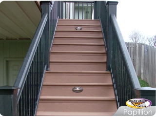 Staircase with Low Voltage Lighting