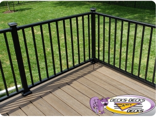 Trex TimberTech Brown deck Omaha Lights