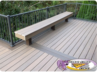 deck bench railing aluminum azek