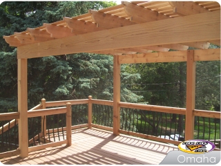 Cedar Deck with Arbor