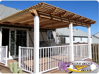 Arbor Pergola aluminum railing omaha