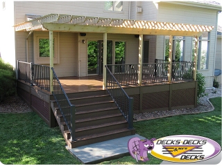 omaha deck pergola aluminum outdoor