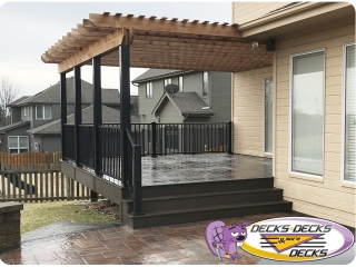 pergola arbor composite omaha builder