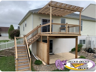 pergola arbor papillion deck