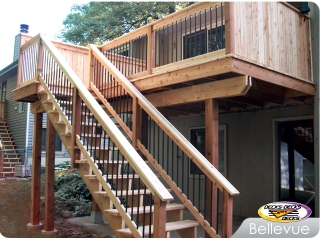 Cedar deck and balusters