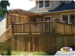 Cedar deck with Pergola