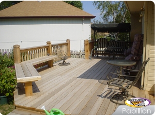 Cedar Decks with benches