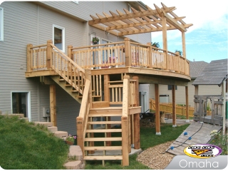 Cedar deck with Arbor