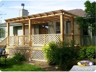 Cedar deck with Arbor