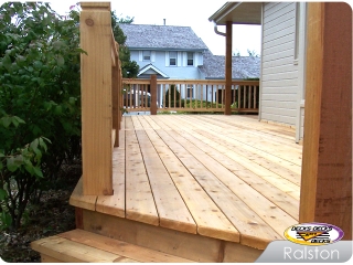 All Cedar deck