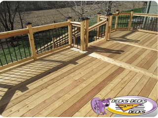 Cedar wood deck builder papillion nebraska
