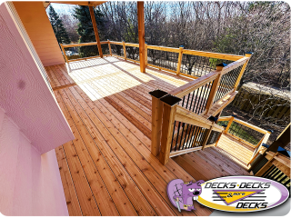 Cedar wood deck builder papillion nebraska