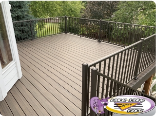 Aluminum deck railing Omaha