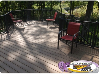 Aluminum deck railing Omaha