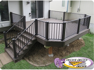 Aluminum railing decks la vista bellevue