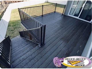 Composite and Aluminum railing deck