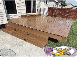 Fanned out deck platform