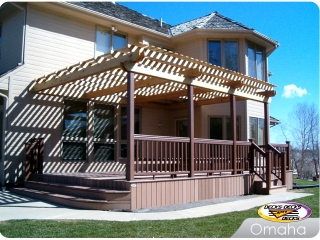 Low maintenance deck with Arbor