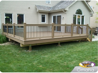 TimberTech deck with Spindle Balusters