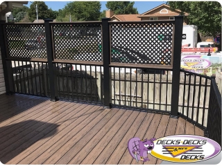 Privacy screen deck fence Omaha