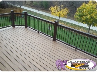 Trex timbertech railing omaha deck