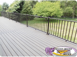 aluminum metal deck railing decks omaha