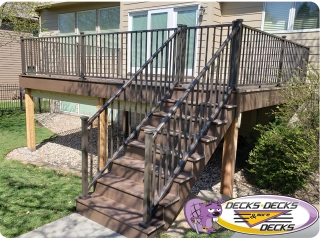 deck railing gate composite bellevue nebraska