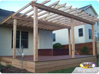 Mixed deck with arbor