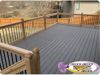 composite deck metal rails omaha