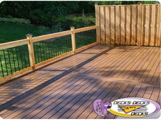 privacy fence deck project omaha
