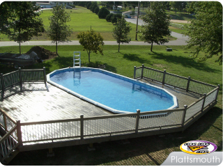 Low Maintenance Pool Deck in Plattsmouth