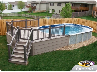 Trex Pool deck in Omaha