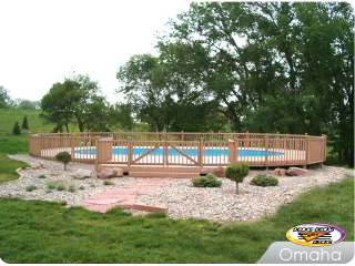 Round Pool Deck in Omaha