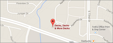 Location Map of Omaha for Decks Decks & More Decks