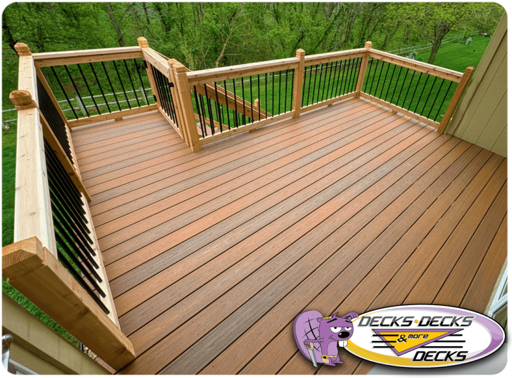Springfield composite deck constructed by expert deck contractor