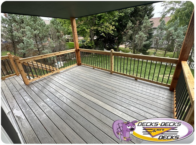 High-quality deck built by experienced contractor for decades of use
