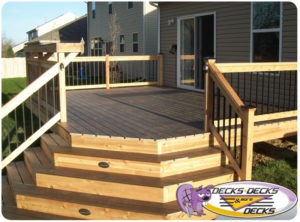 Omaha Custom Deck with Mixed Material