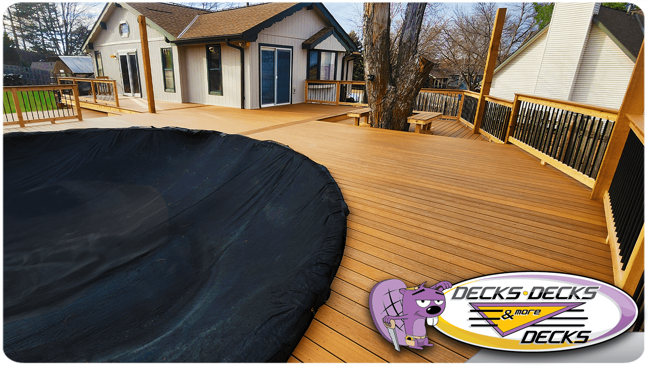 Pool deck built for family enjoyment and outdoor relaxation.