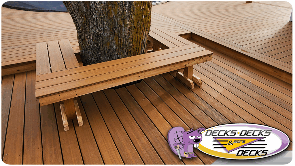 Composite deck built for all-season durability and low maintenance.