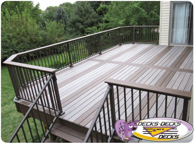 Grey Custom Deck with Custom Pattern