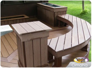 custom deck bench